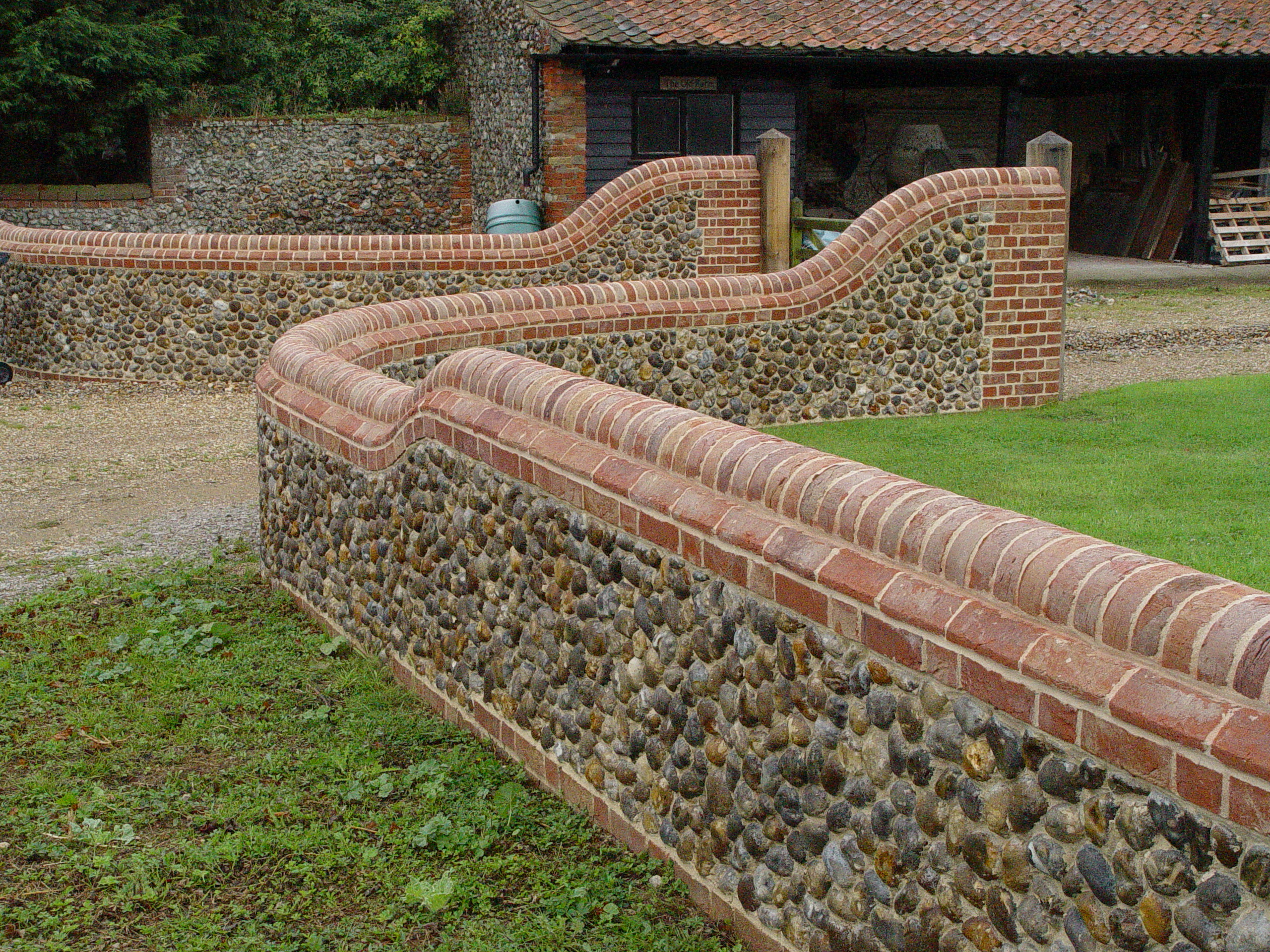 Well executed traditional enclosure wall