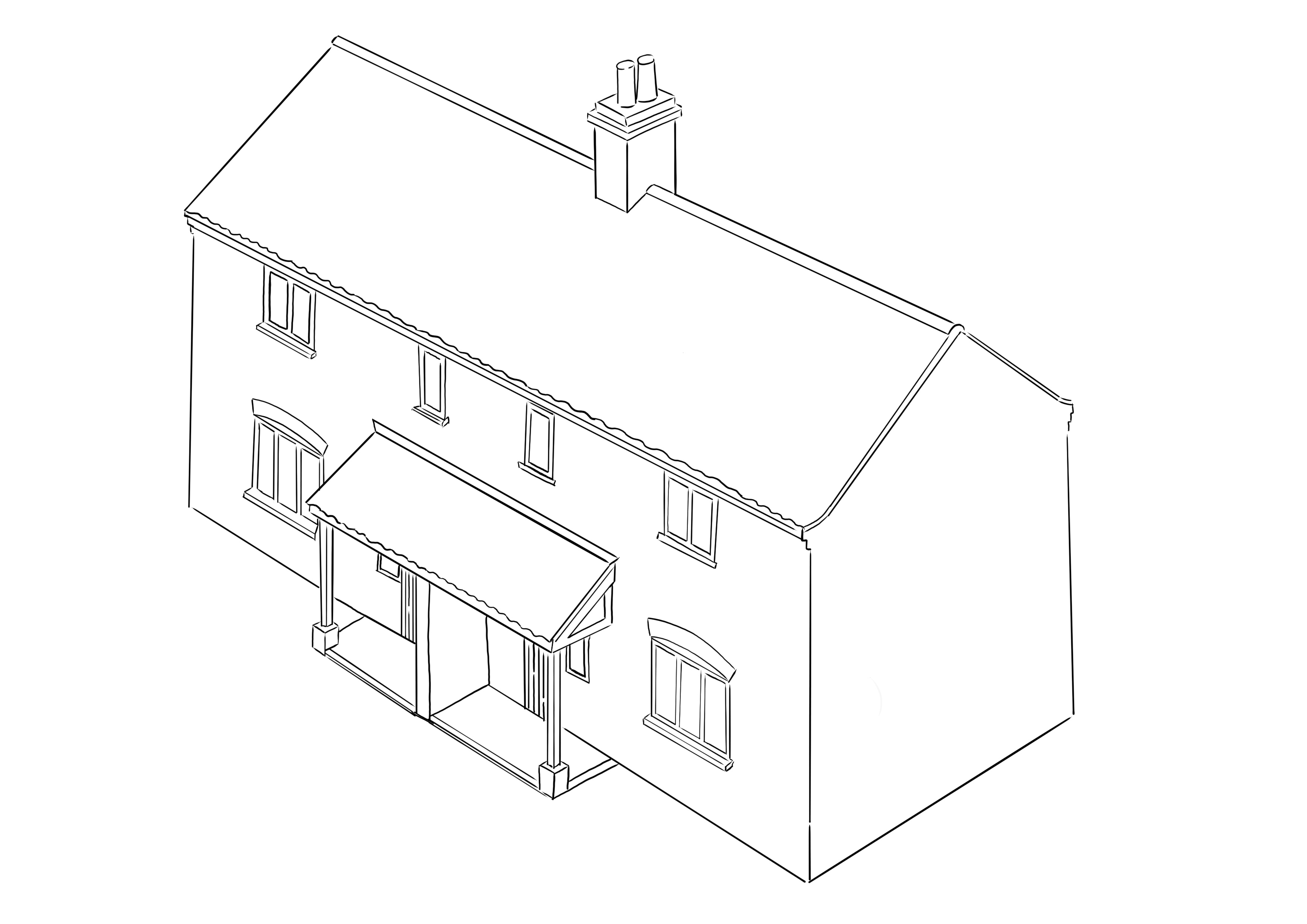 A simple vernacular style that can be used for detached, semi-detached or terraced properties.